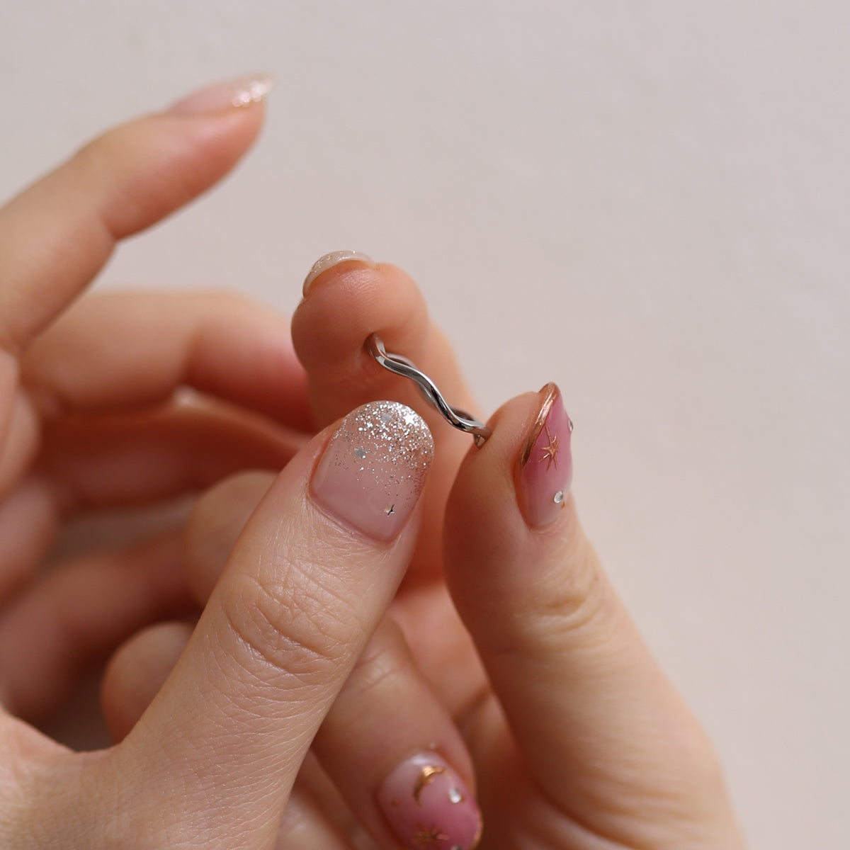 Minimalist Wave Ring