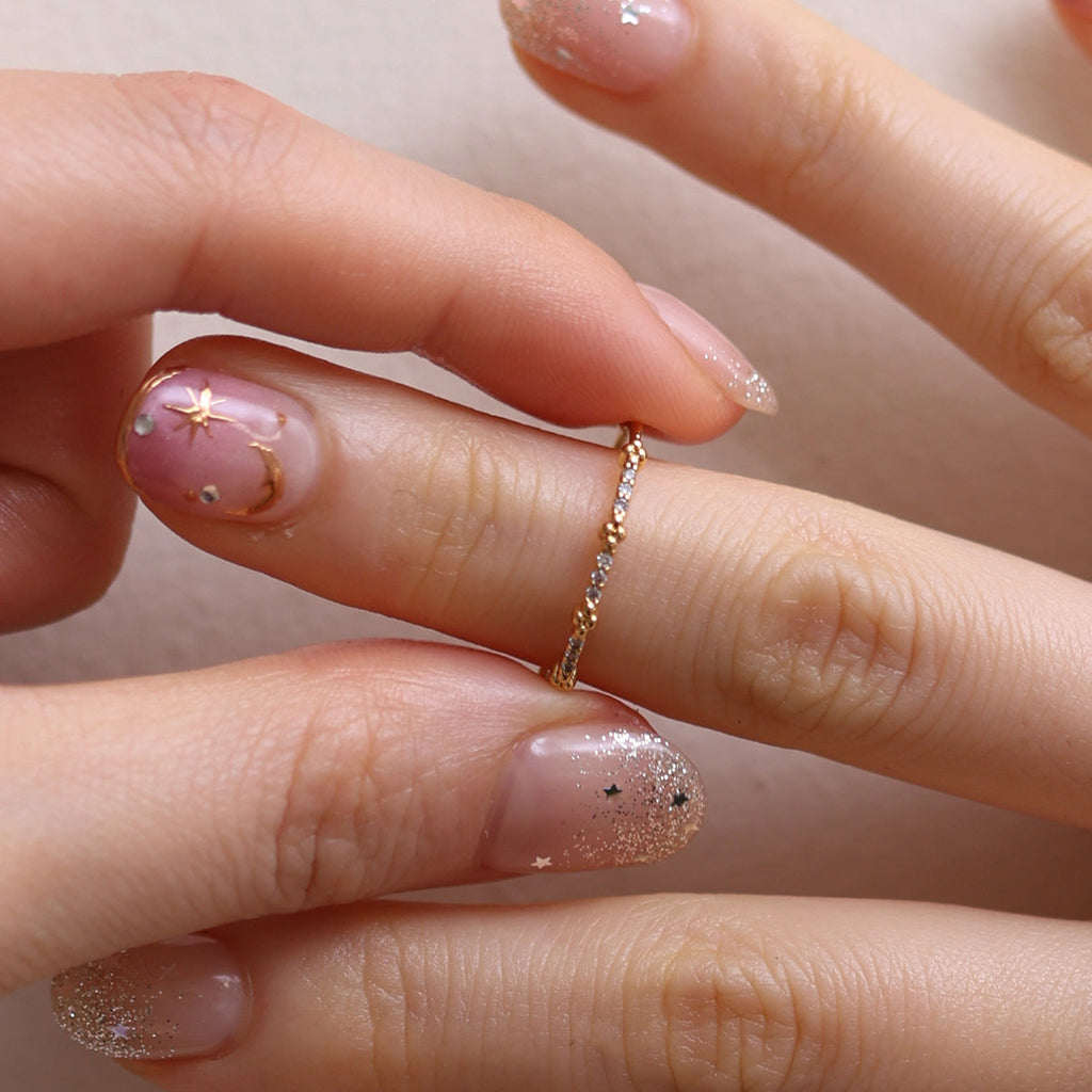 Dainty Cubic Band Ring